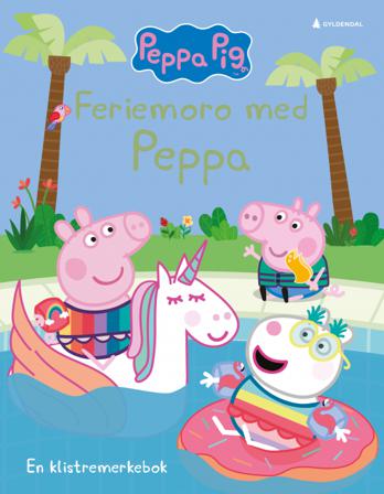 Feriemoro med Peppa : en klistremerkebok - Bok av Mark Baker & Neville Astley - Other printed item