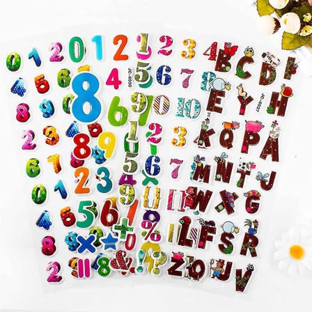 36 arkkia lasten tarroja 3d-tarroja värikkäitä tarroja askarteluun ja scrapbookingiin