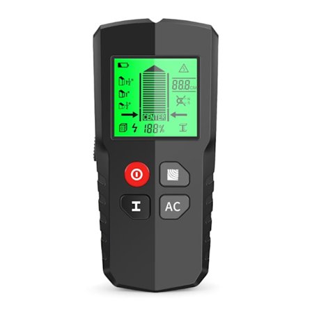 Elektronisk bjælkesøger, håndholdt vægscanner til træ- og metalbjælkedetektering, bjælkedetektor med LCD-display og alarm