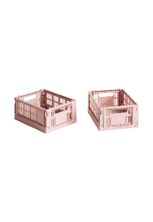 HAY Colour Crate Mini Set of 2 Förvaring Rosa