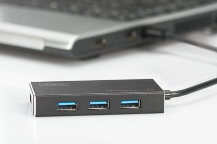 Digitus USB 3.0 Office Hub DA-70240-1 - hub - 4 porter