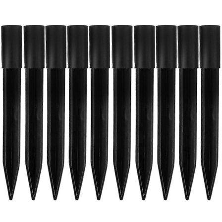 10 stk. Forstærket plastik jordspyd lys udskiftningspæle havelampe spyd