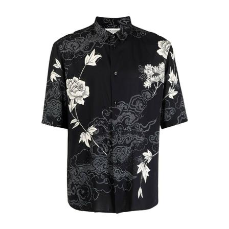 Saint Laurent Vintage Pre-owned Shirts Blouses svart, Herr, Herr, Storlek: M