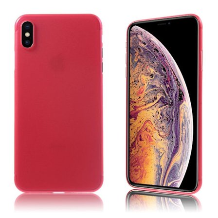iPhone Xs Max ultratunt plastfodral - Röd