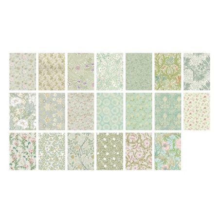 40 st Junk Journal klistermärke dekalpapper DIY Scrapbook Fotoalbum Dekoration Blommor Mönster