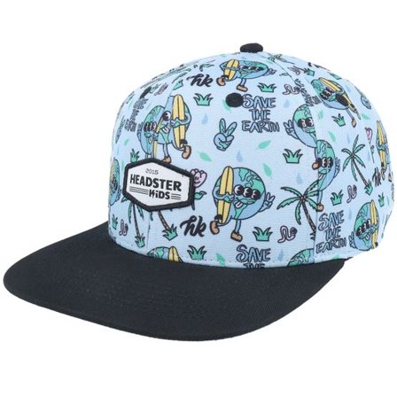 Headster - Blå snapback Keps - Kids Heart's Friend Cooling Spray Snapback @ Hatstore