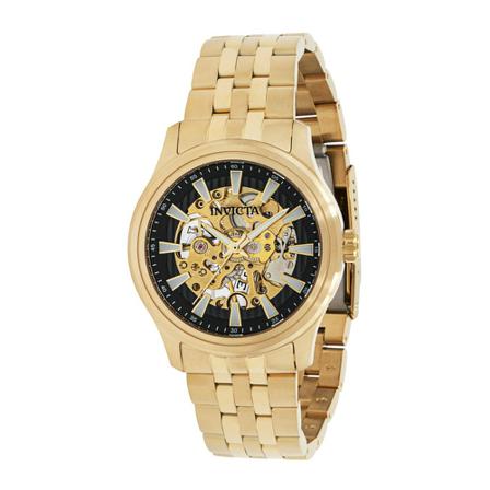 Invicta Watches, Vintage 37967 Mechanisch Herenhorloge - 42mm Geel, Heren, Maat:ONE Size