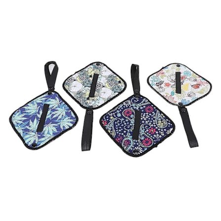 4 STK. Tisseklud til Kvinder, Superabsorberende, Langtidsholdbar, Vaskbar, Genanvendelig Campingtoiletpapir til Udendørs Brug