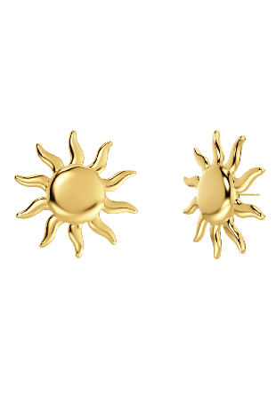 Edblad Sun Studs L Gold Smycken & klockor Dam Guld ONESIZE