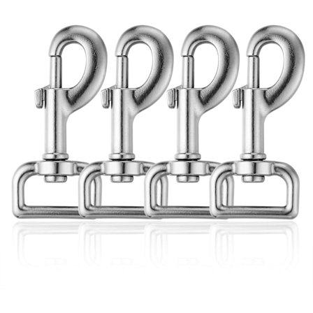 Kraftige hundebånd med klips, hundebånd med spenne, hundebånd med karabinkroker, utløserklips 4 stk