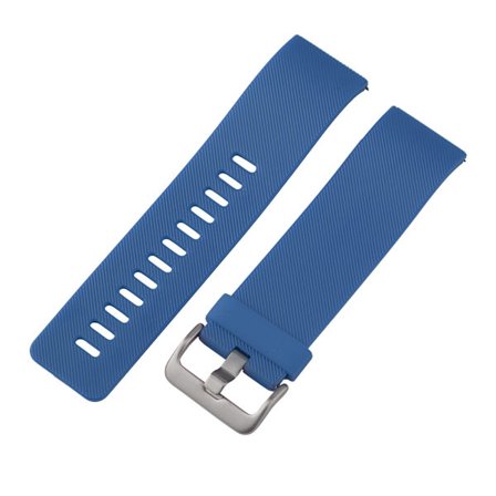 TPU Twill Watchband Watch Strap Ersättning Armband för Fitbit Blaze(blå S)