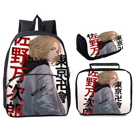 Tokyo Revengers Ryggsäck 3 delar 16 väska Style 15