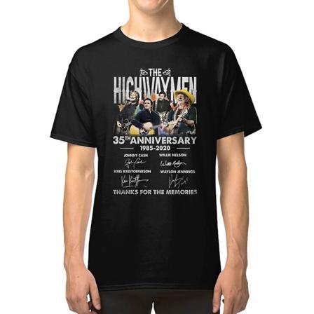 1985-2020 tack för minnena The highwaymen band 35 års jubileum T-shirt XXXL