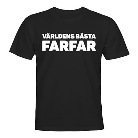 Världens Bästa Farfar - T-SHIRT - HERR
