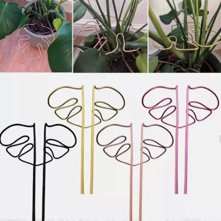 Monstera Formet Plante Stativ, Sød Bladformet Plantebur og Støtter, Havepæle, Plantegitter Udendørs Indendørs til Planter -GSL