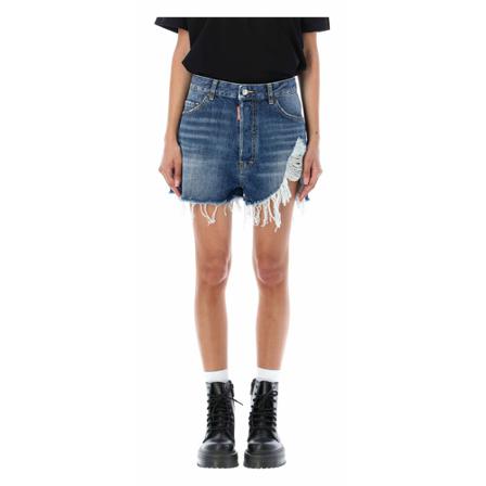 Dsquared2 Denim Korte Broek , Blauw , Dames , Maat: S