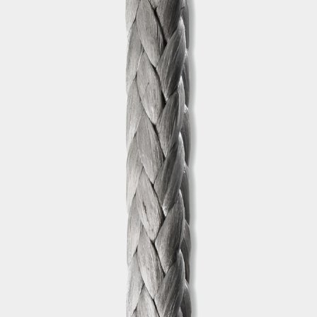 Cima Dyneema / cima UHMWPE a metro corrente Robline Ocean 3000 XG, 12 trefoli Dyneema SK78, grigio, Ø4 mm