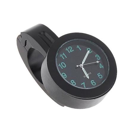 Motorsykkelklokke for styret, vanntett styreklokke motorsykkelur for styrer Black