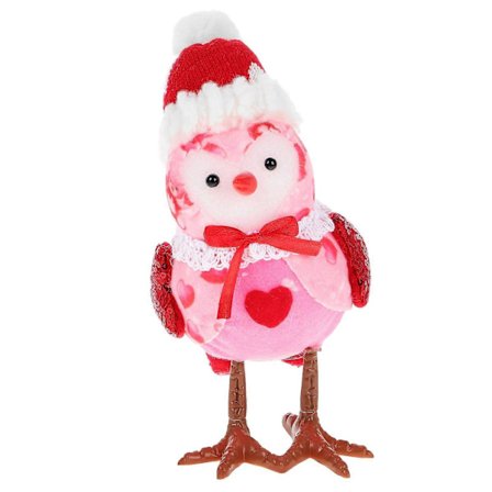 Valentinsdag Fuglefigur Sød Fugledekoration Til Hjemmet Lille Valentins Ornament Fuglestatue Til Bordpladeindretning Feriefestdekoration[HK]