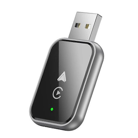 2-i-1 trådløs CarPlay-adapter for iPhone/Android, mini størrelse kablet til trådløs CarPlay med adapter C