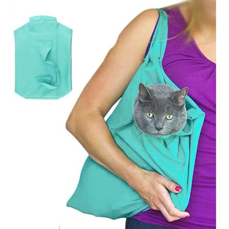 Kattetaske Kæledyrstransporttaske Katteplejesæk Katte Rejsehåndtaske Justerbar Multifunktionel Åndbar Fastholdelsestaske Til Pleje Negleklipning Bil 