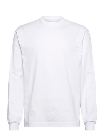 Weekday Relaxed Long-Sleeved Cotton T-Shirt - White - L
