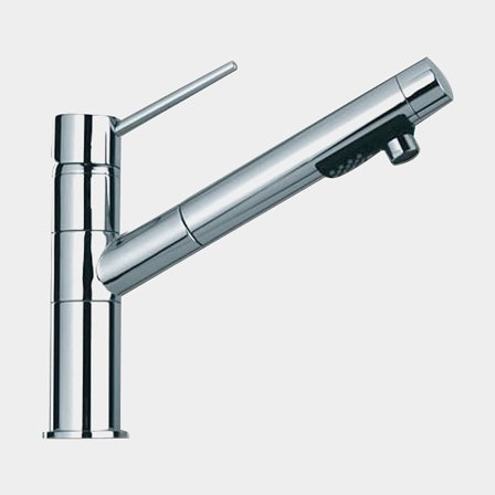 Single-lever mixer boat Foresti & Suardi Cox, with swivel spout, 3/8" G (BSP), chrome-plated brass