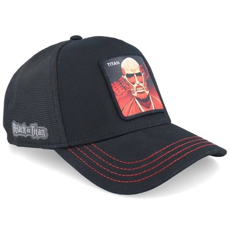 Capslab - Schwarz trucker Cap - Premium Attack on Titans Trucker @ Hatstore