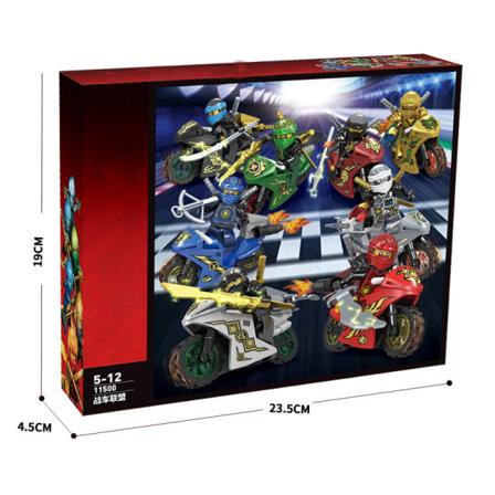Betterlifefg-8 Phantom Ninja Cool Motorcykel Racing Pojkar Pussel monterade byggstenar Minifigurer