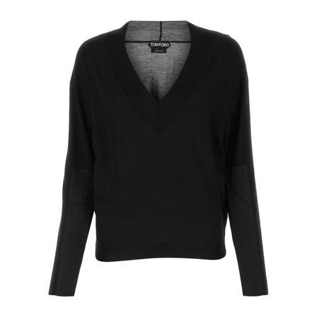 Tom Ford V-neck Strik Sort, Dame Striktrøjer