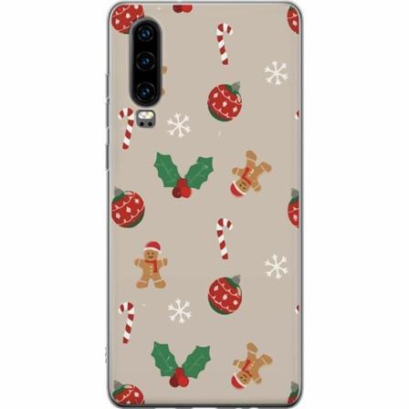 Huawei P30 Genomskinligt Skal Christmas