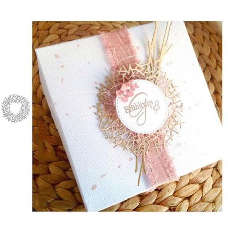 Rund Græsring Metal Skærestencils DIY Scrapbooking Papirkort Album Stencil mengxi