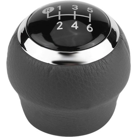 6-trins gearknop, manuel bilgearknop, gearstangskiftegreb, gearstangskiftehoved, udskiftningsknap til gearstangskiftehoved