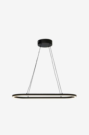 Aneta Lighting - Riippuvalaisin Oda ovaali - Musta - Riippuvalaisimet - - Homeroom