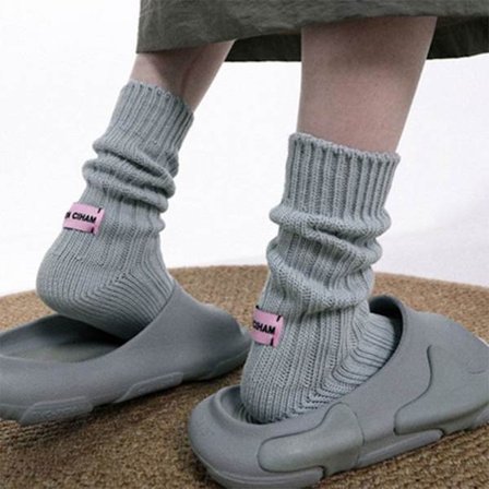 Vinter Varme Sokker Medium Tube Sokker GRÅ