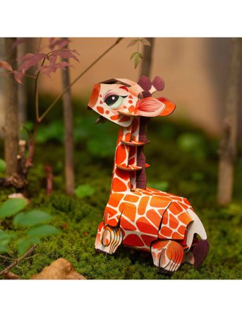 mierEdu 3D Puzzle With Sound - Giraffe - Multi/patterned - ONE SIZE