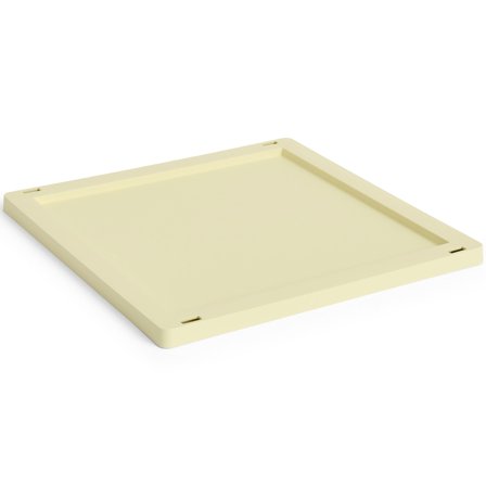 HAY Colour Crate Medium Square Cube lokk, light yellow' - 'Lysegul