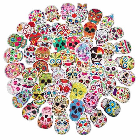 Pakke med Klistermærker - Sugar Skulls