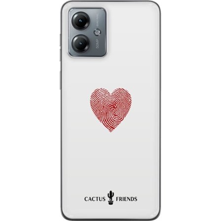 Kompatibel Mobilcover til Motorola Motorola Moto G14 Cactus and Friends - Fingerprint Love