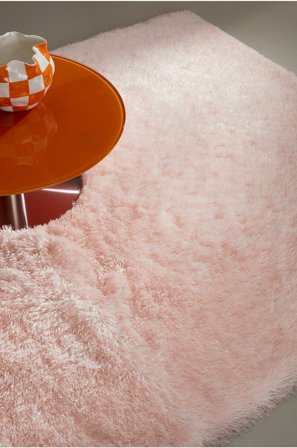 Jotex - Flossteppe Polyester Lys rosa MELLO - Kjøp Lugg- & ryetepper hos Jotex