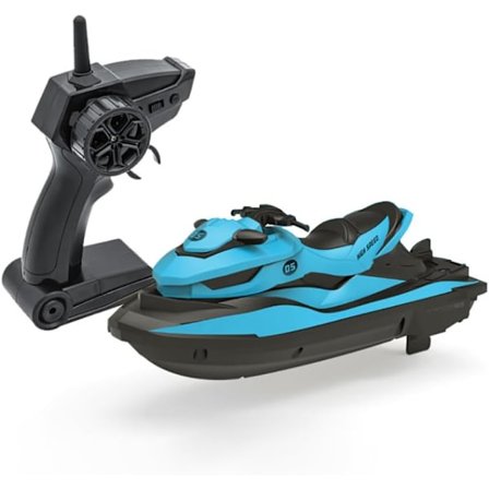 2,4 GHz Fjernstyret Jetski, Højhastigheds RC Motorbåd Vandlegetøj Dobbelt Propeller Motorbådsmodel Legetøj 2 Hastighedsniveauer