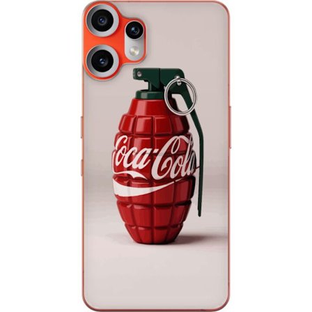 Yhteensopiva Puhelinkuori Nothing Nothing CMF Phone 2 Pro Taiteellinen kuva Coca Cola -granaatista punaisena ja vihreänä, pop-art-inspiroitu motiivi