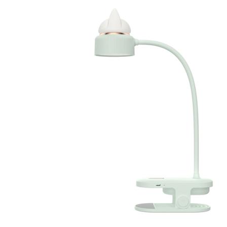 1PC Vihreä Joustava Kiinnike Lamppu Yövalolla / USB-Ladattava