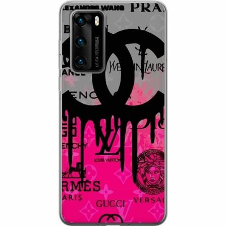 Huawei P40 Genomskinligt Skal Cc Pink