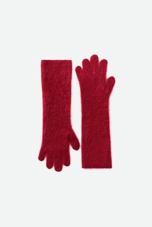 Soft Goat - Brushed Gloves - Cashmere gloves - One Size - Dahlia