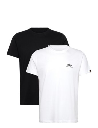 Alpha Industries Basic T-Shirt Sl 2 Pack - Black - XXL