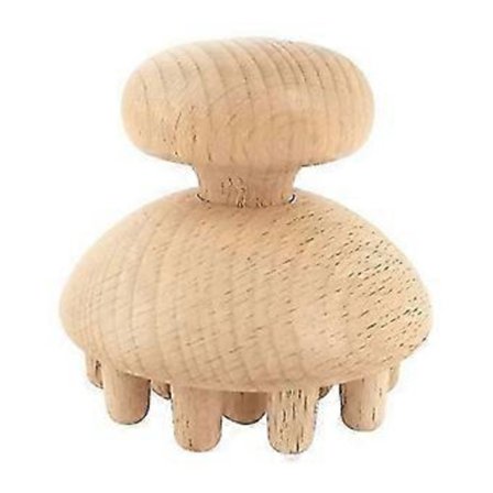 Massageverktyg i trä, svampform, för muskelavslappning med anti-cellulit fascia-roller, idealisk för användning på hela kroppen