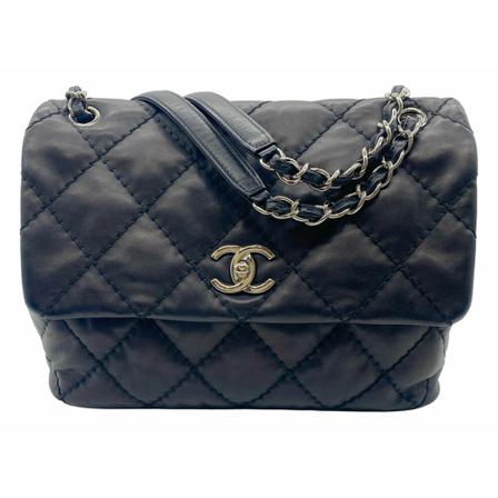 Chanel Vintage Shoulder Tass , Zwart , Dames , Maat: ONE Size Vintage Tassen