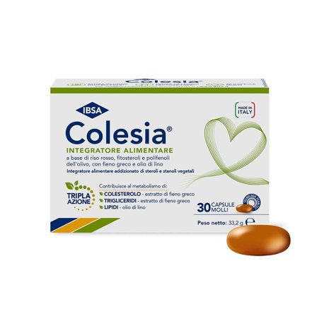 Colesia Per Il Metabolismo E Il Colesterolo 30 Capsule Molli