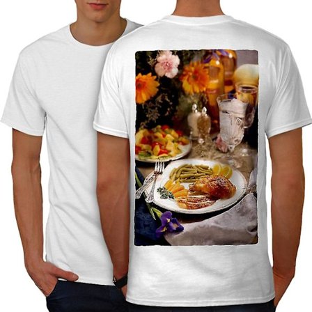 Diner Restaurang Mat Herr T-shirt Tillbaka